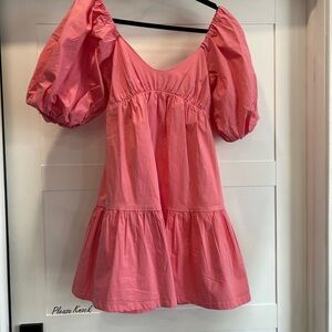 Shore Pink Puff Sleeve Dress size XS